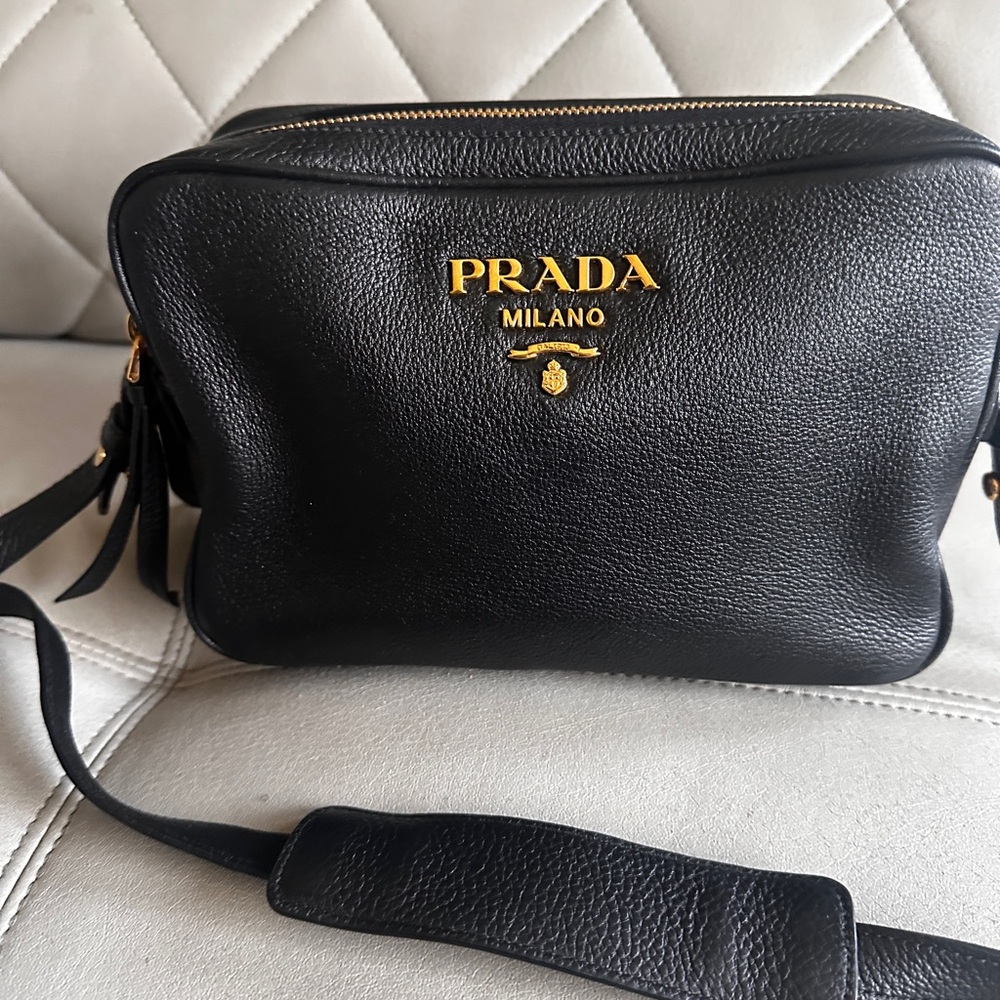 Prada Black Leather Crossbody Bag
